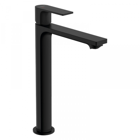 Baterii lavoar - Baterie lavoar cu ventil, Hansgrohe, Rebris E 240, negru mat