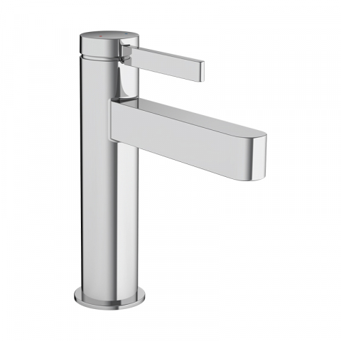 Baterii lavoar - Baterie lavoar, Hansgrohe, Finoris 110, cu ventil Push-Open, crom