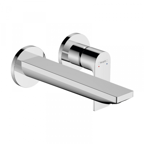 Baterii lavoar - Baterie lavoar, Hansgrohe, Rebris E, montaj pe perete, pipa 200 mm