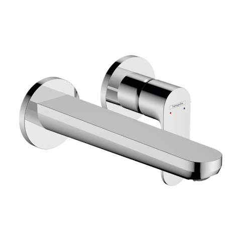 Baterii lavoar - Baterie lavoar Hansgrohe, Rebris S, montaj pe perete, pipa 200 mm