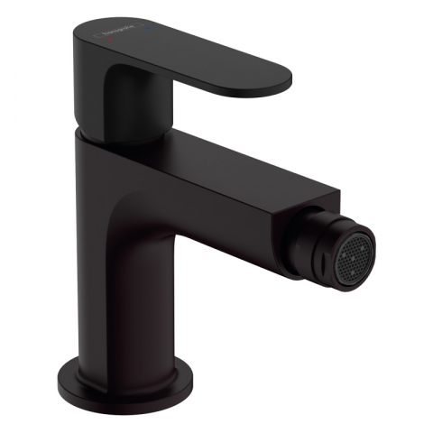 Baterii bideu - Baterie pentru bideu, Hansgrohe, Rebris S, negru mat