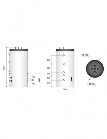 boiler Tank-in-Tank ACV SLME 800 otel inoxidabil serpentina eficienta incalzire apa [2]