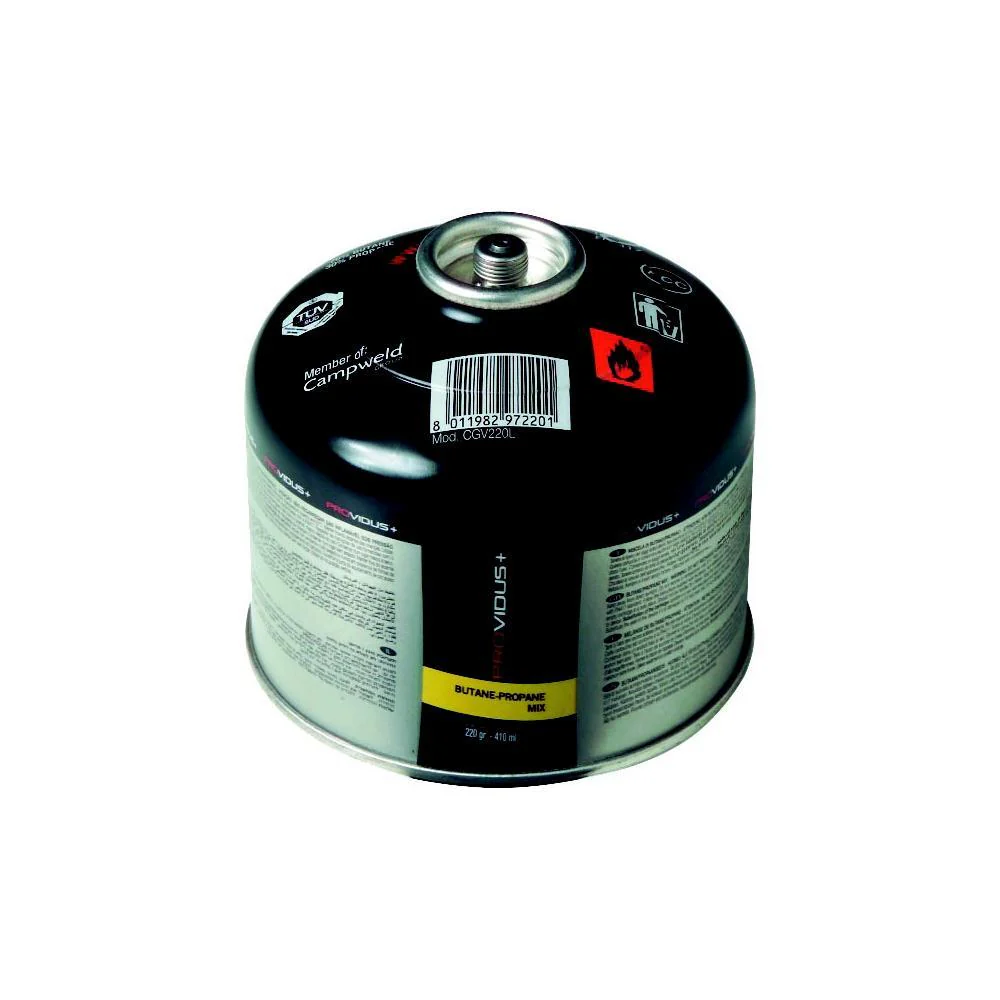 Consumabile - Butelie gaz PROVIDUS CGV220 cu filet de 7/16" si valva 220g