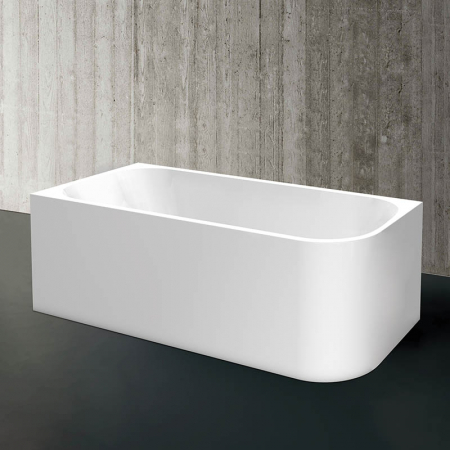 Cazi freestanding - Cada asimetrică freestanding Florida Maugli - Design de colț stânga, alb, modern
