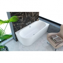 Cada asimetrica, Kolpasan, Dream-SP-L, cu montaj pe stanga, 180 x 80 cm, alb [3]