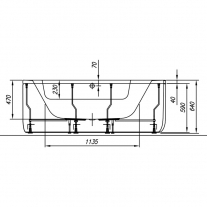Cada de colt, Kolpasan, Libretto-D, pe dreapta, 160 x 100 cm, alb [2]