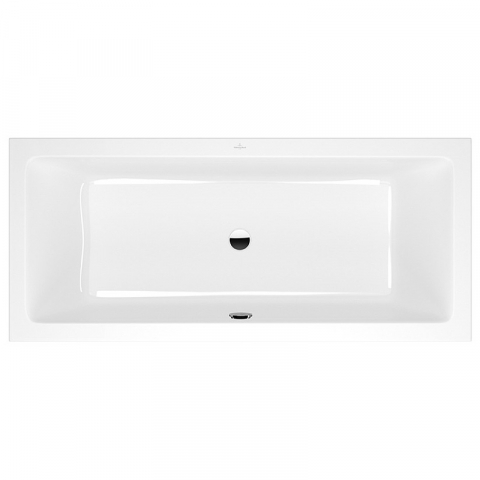 Cazi de baie inzidite - Cada dreptunghiulara Villeroy & Boch, Targa Plus Duo, 180 x 80 cm, alb alpin