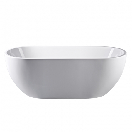 Cada freestanding Florida Aura  - Design oval, alb, modern, cu instalație completă [1]