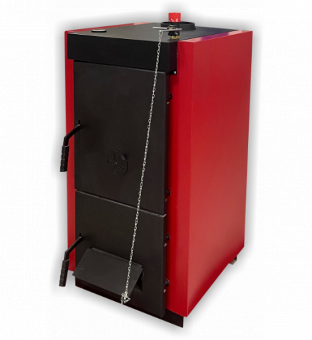 Centrale termice pe lemn - Cazan pe combustibil solid din oțel Woody SB/FC 45 kW cu focar din oțel și regulator de tiraj - Performanță ridicată