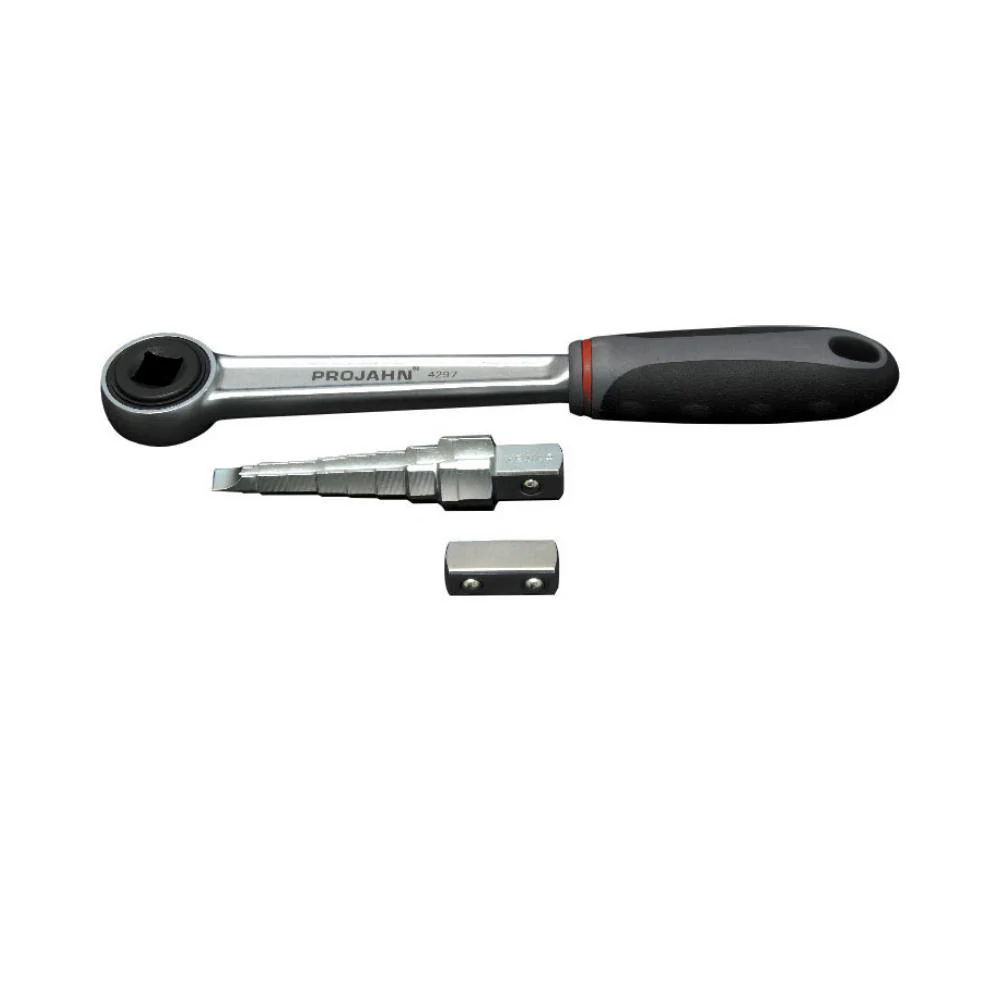 Unelte Instalatori - Cheie radiator in 5 trepte 3/8"- 53/64" + antrenor cu clichet PROJAHN de 1/2"