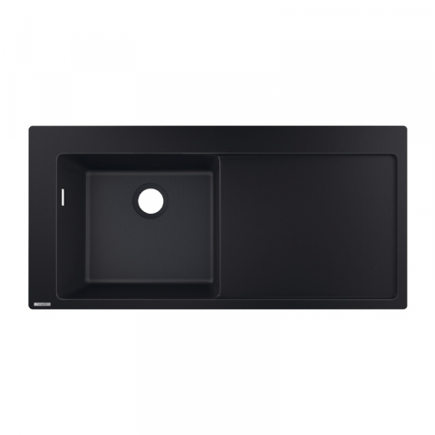 Chiuvete bucatarie - Chiuveta de bucatarie, Hansgrohe, SilicaTec S51, 1 cuva cu picurator, negru grafit