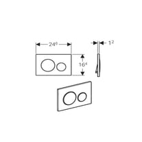 Clapetă Geberit Sigma20 Oțel Inoxidabil cu Acționare Dublă – Eleganță și Performanță [1]