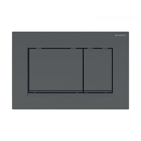 Rezervoare WC - Clapetă Geberit Sigma30 Negru Mat – Design Elegant cu Acționare Dublă