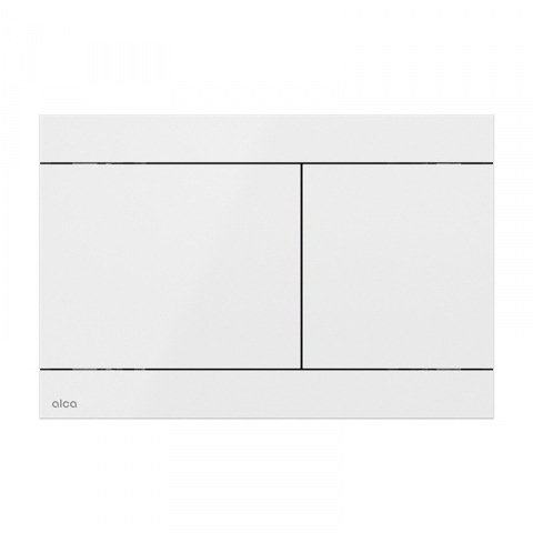 Rezervoare WC - Clapetă Alcadrain Fun Două Volume Alb Lucios – Design Elegant și Funcțional