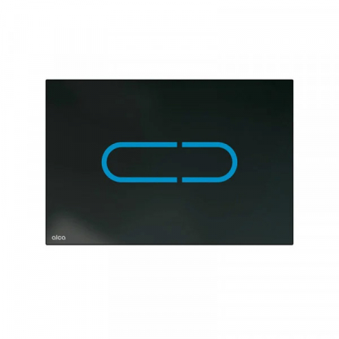 Rezervoare WC - Clapetă Alcadrain Night Light cu Două Volume și Iluminare Negru
