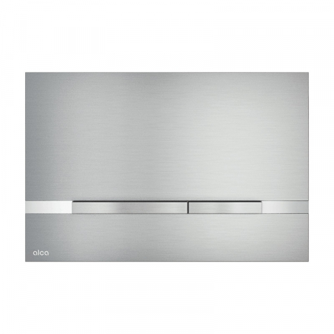 Rezervoare WC - Clapetă Alcadrain Stripe Inox Două Volume Oțel Inoxidabil Semi-Mat Lucios – Modernitate și Performanță