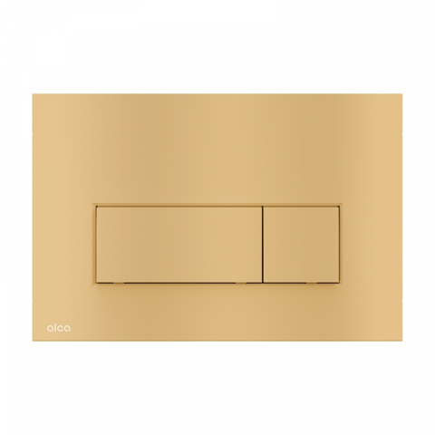 Rezervoare WC - Clapetă Alcadrain Thin Două Volume Auriu Mat