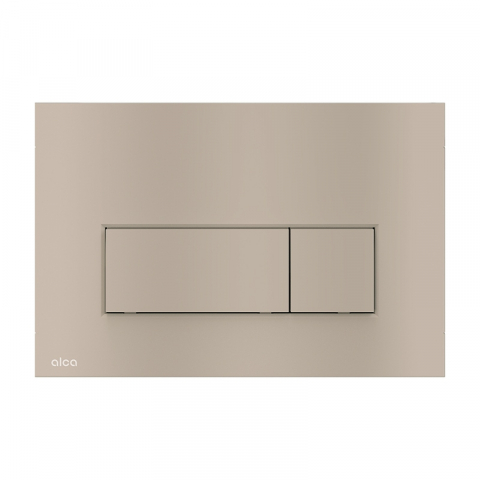 Rezervoare WC - Clapetă Alcadrain Thin Două Volume Nickel Mat