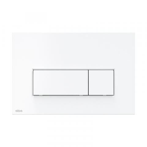 Rezervoare WC - Clapeta de acționare Alcadrain Thin M576 cu două volume, alb mat