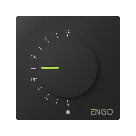 Engo - ESIMPLE230B Termostat cu fir si buton rotativ, aparent, 230V ENGO