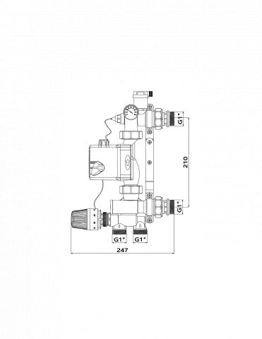 Grup de amestec pentru încălzire în pardoseală [1]