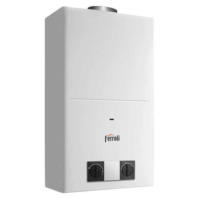 Centrale termice pe gaz - Instant apa calda pe gaz natural Ferroli Pegaso Pro 11, 21.1 kW, 11 l/min, IPX4D, control electronic