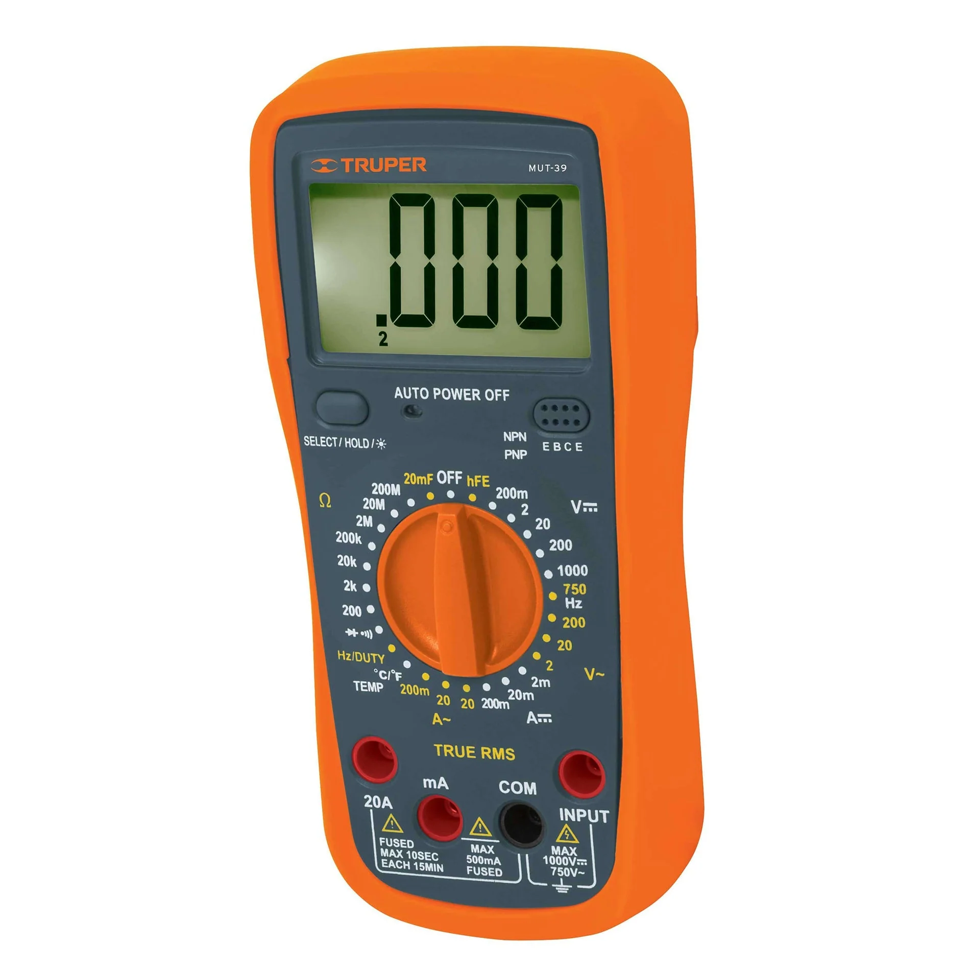 Unelte Instalatori - Multimetru digital profesional True-RMS Truper