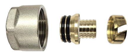 Incalzire in pardoseala - RACORD EUROCON CROMAT PENTRU TEAVA PERT/PEX/MULTISTRAT 17X2-3/4