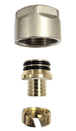 RACORD EUROCON CROMAT PENTRU TEAVA PERT/PEX/MULTISTRAT 17X2-3/4 [1]