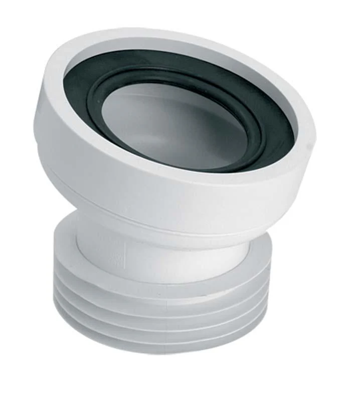 Racord WC - Racord WC excentric McALPINE Ø100 mm + DN100, L = 140 mm, 14°