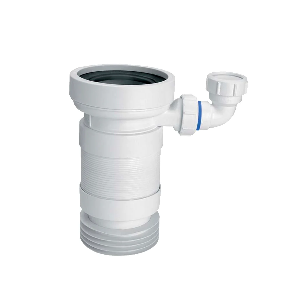 Racord WC - Racord WC McALPINE DN100/110 cu conectare suplimentara-Ø100 + 110mm / DN100, 230 mm -> 440 mm