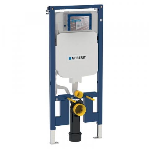 Rezervoare WC - Rama Geberit, Duofix, pentru WC suspendat, 114 cm, cu rezervor incastrat Sigma 8 cm