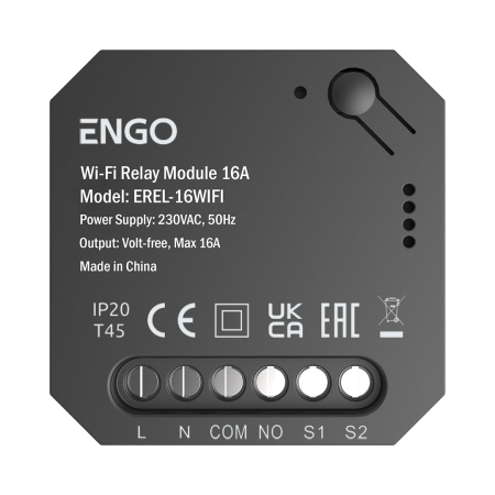 Engo - Releu inteligent Wi-Fi, 16A