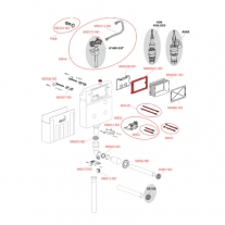 Rezervor wc incastrat Alcaplast, Basicmodul, slim, pentru montare in zidarie, pentru wc stativ, 8.4 cm [1]