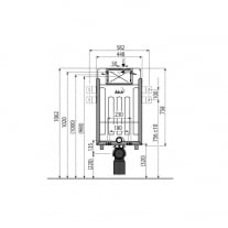 Rezervor wc incastrat Alcaplast, Renovmodul, pentru montare in zidarie, pentru wc suspendat [1]