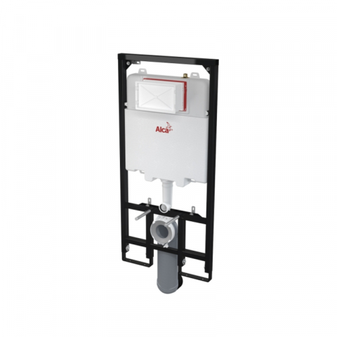 Rame de montaj cu rezervor pentru WC suspendat - Rezervor wc incastrat Alcaplast, Sadromodul, pentru instalari uscate (in gips-carton) 8.4 cm pentru vas wc suspendat