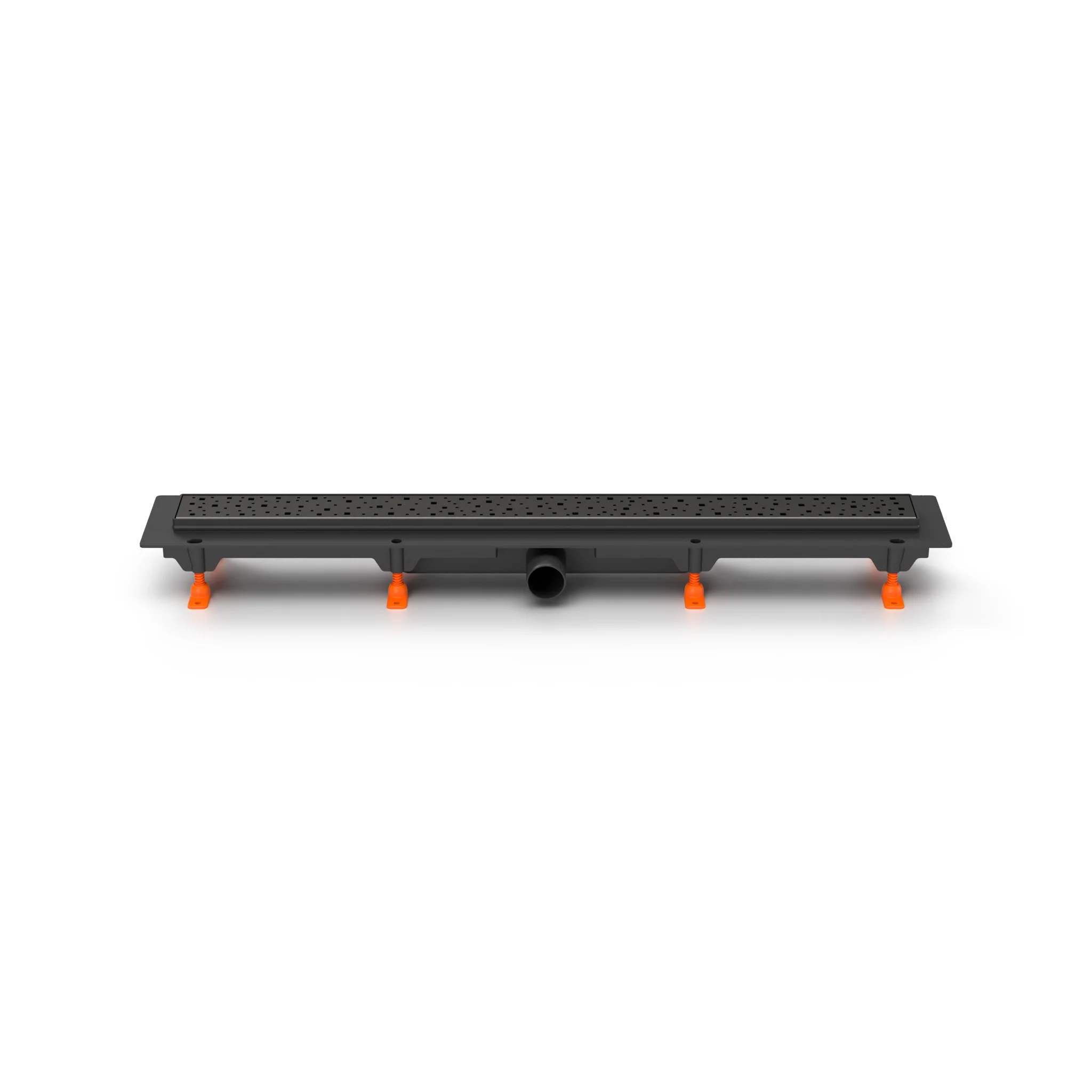 Rigole de dus - Rigola de Interior Neagră MCH SQUARE – Grătar Inox Mat, Design Modern