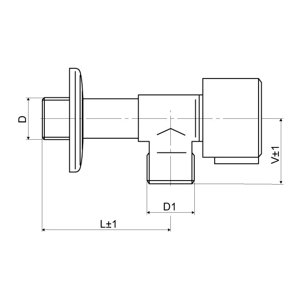Robinet coltar inox 1/2"x1/2", Slovarm [1]