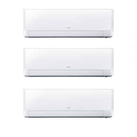 Set aparat aer conditionat Takai Hitachi, sistem multi split pentru 3 incaperi, unitati exterioare cu o putere de 9000 BTU/h [1]
