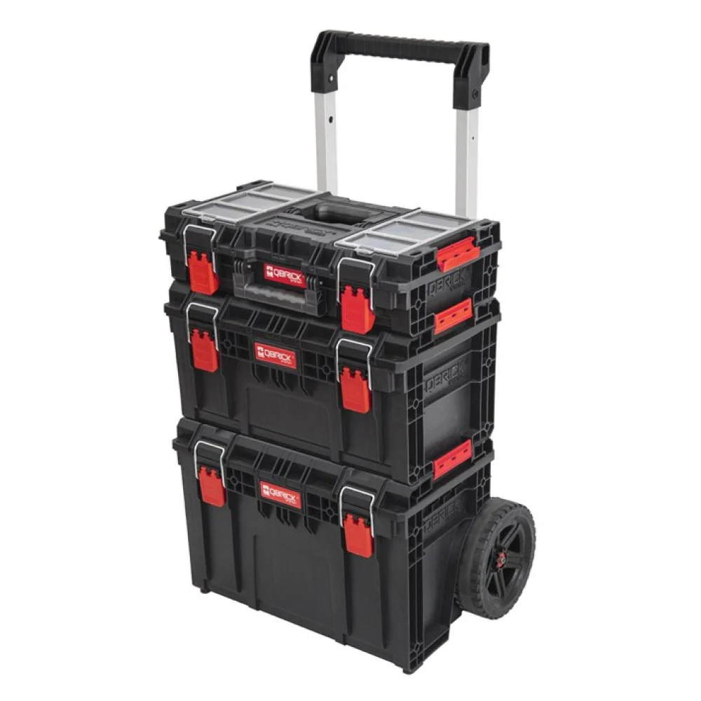 Unelte Instalatori - Set de cutii pentru scule cu roti Qbrick PRIME 2 BLACK