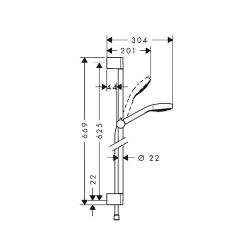 Set de duș Hansgrohe Croma Select E Vario [2]