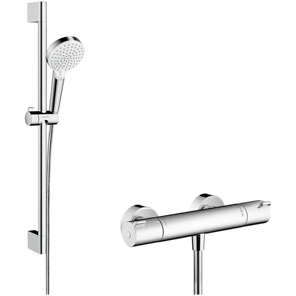 Seturi baterii - Set de duș hansgrohe Crometta , cu bară 65 cm și baterie termostatată