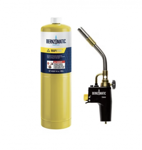 Consumabile - Set de lipire Bernzomatic (arzator cu piezo+ butelie PRO/MAX) TS8000ZKC in display carton