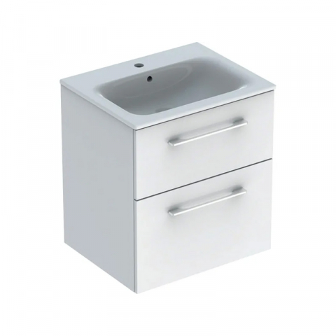Seturi de mobilier si lavoar - Set mobilier cu lavoar Geberit Selnova Square alb 60 cm