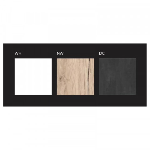 Set mobilier suspendat și lavoar Kolpasan Naomi 120 cm natural wood [5]