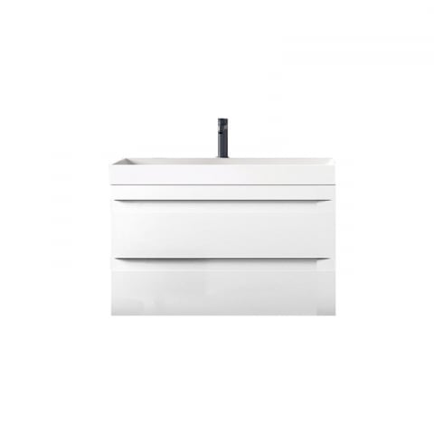 Seturi de mobilier si lavoar - Set mobilier suspendat și lavoar Kolpasan Naomi 70 cm alb