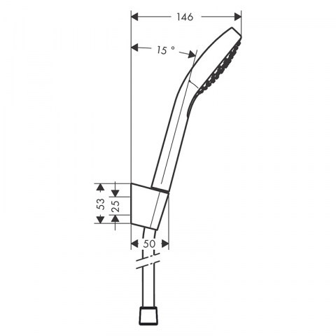 Set pară de duș Hansgrohe Croma Select S [1]