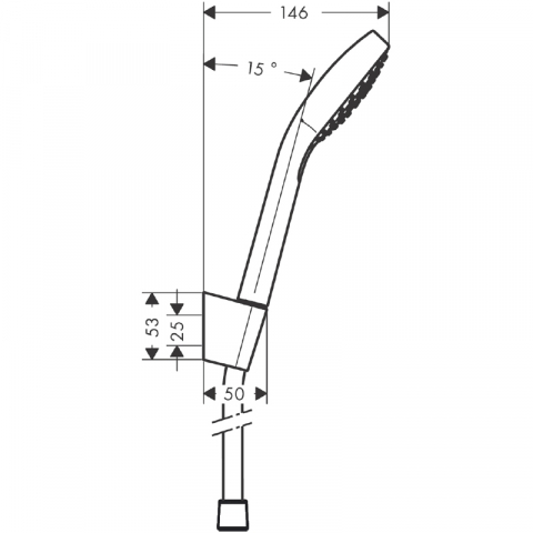 Set pară și suport duș Hansgrohe Croma Select E Vario [1]