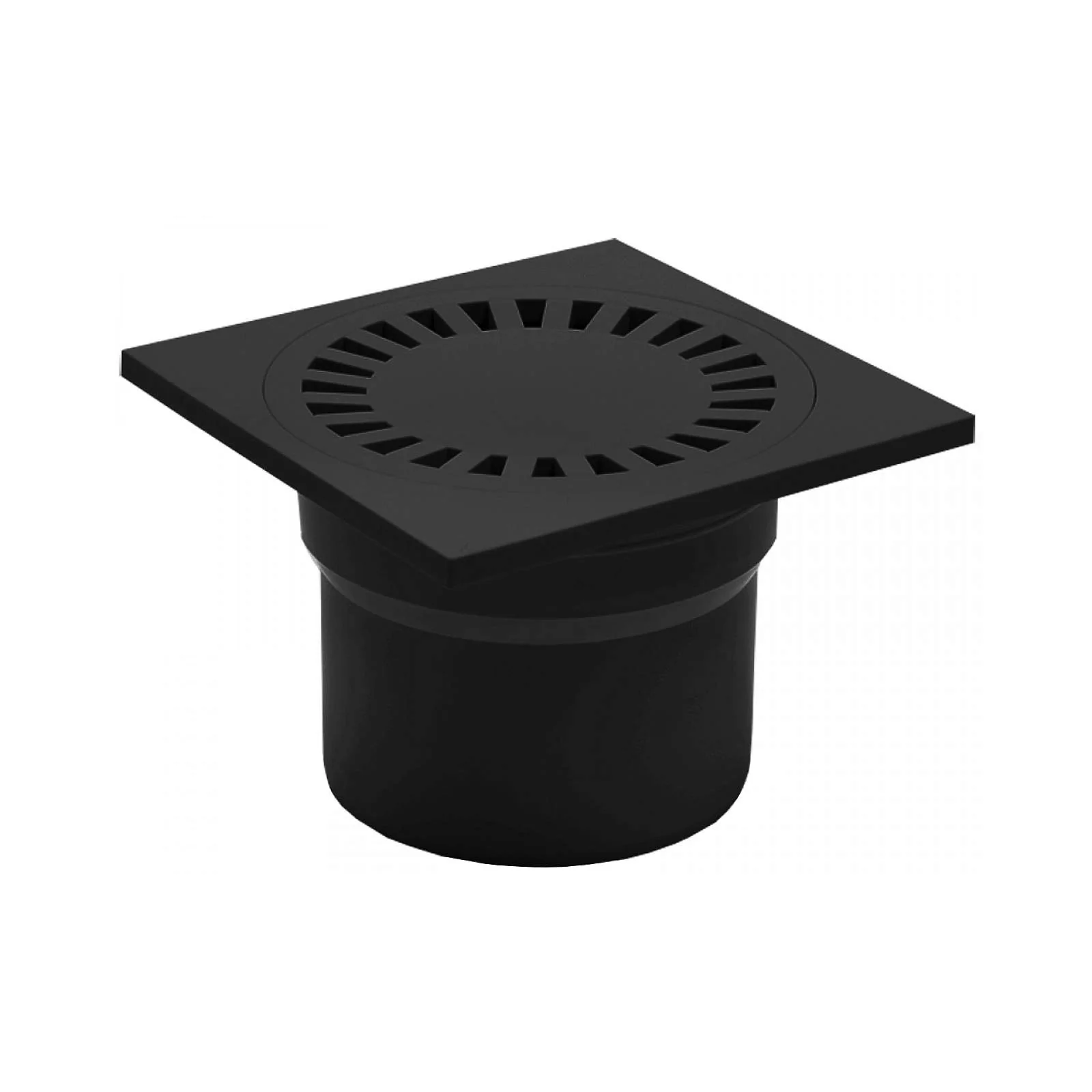 Sifon de pardoseala - Sifon de pardoseala MCH cu iesire verticala DN 110 - plastic/negru