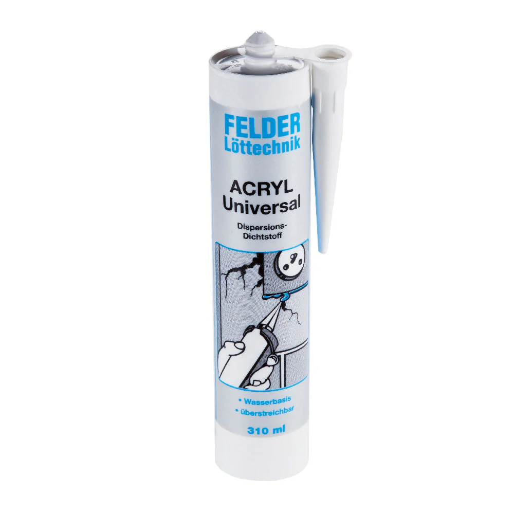 Consumabile - Silicon sanitar rezistent la temperaturi inalte Felder 310 ml- neutru , acryl-acryl alb
